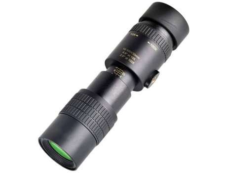 Telescopio monocular 10-30X50 HD Telescopios individuales Monocular portátil impermeable para adultos con correa adaptadora de teléfono-Negro YIZHO...