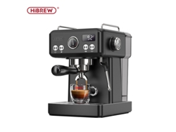 Cafetera espresso semiautomática Hibrew H10a, depósito de 1,8 l, presión de 20 bares, función de café caliente/frío, negra