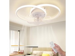 Zmh Ventilador De Techo Con Luz, Silencioso Y Moderno, 36 W, 6 Velocidades, Para Dormitorio