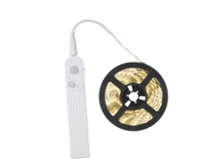 Rebe-tira Led 2m 120 Leds 3w Con Sensor De Movimiento Pir, Baterías Aaa Y Puerto Usb, 3 Modos De Luz, Ip65, Para Armarios