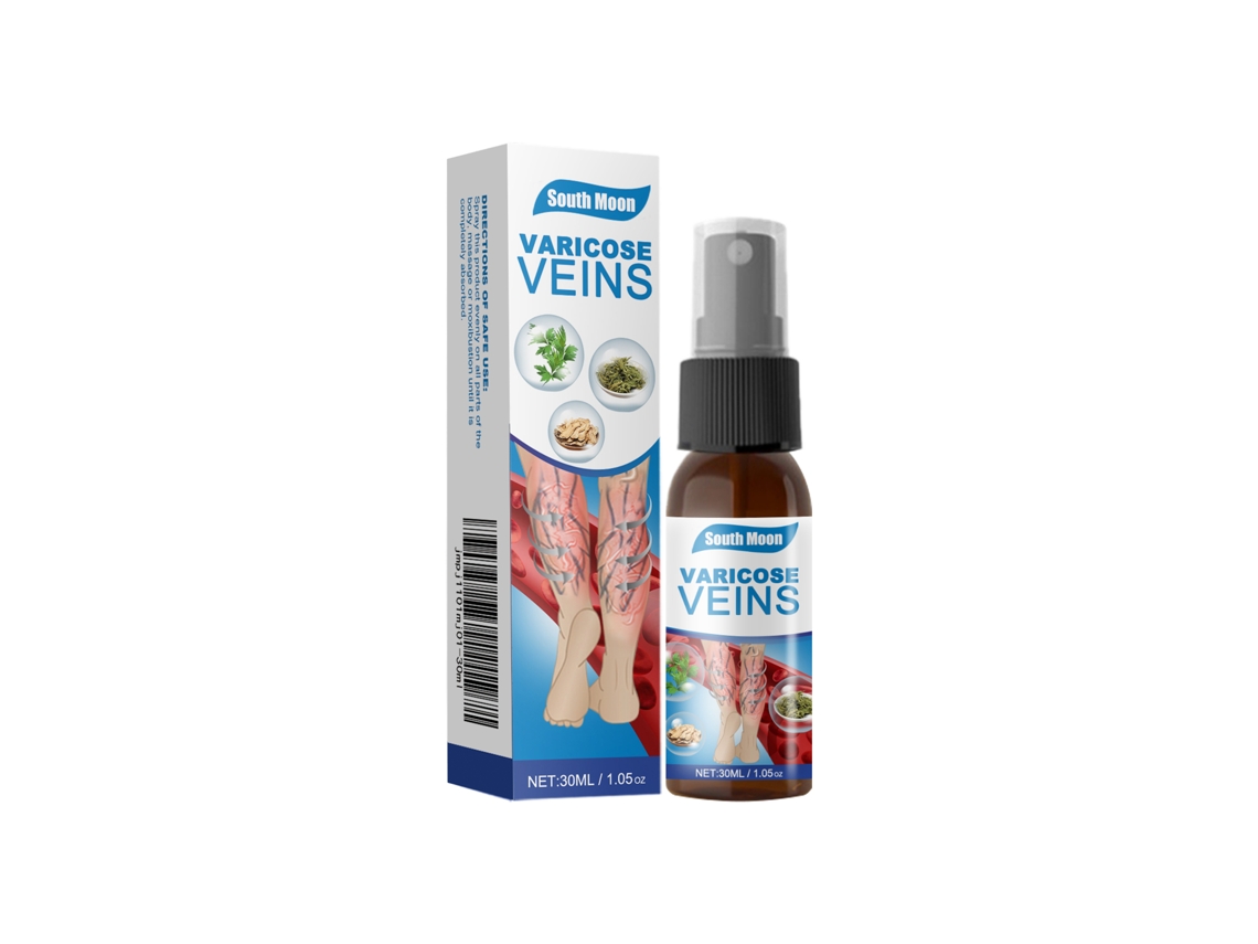 Spray De Cuidado Para Piernas South Moon Alivia Suavemente Disconforto Venas Azules Y Nódulos Reparación Cuidado Diario