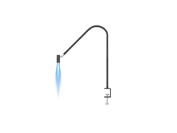 Lámpara UV para pestañas de 6 W, secador de uñas para extensiones de pestañas, cuello de cisne flexible de 360°, luz UV para curado de pegamento para GOKOCO