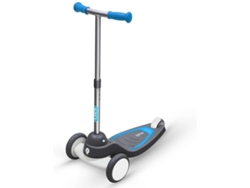 QPLAY Patinete Infantil 3 Ruedas con Altura Regulable, Luces LED y Diseño Plegable Estable