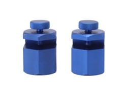 Herramienta de medición para escaleras, aleación de aluminio, azul, 2 unidades