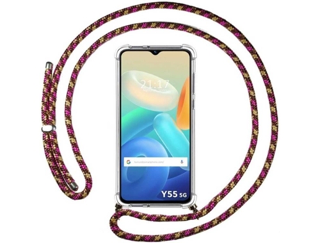 Carcasa para Vivo Y55 5G TUMUNDOSMARTPHONE Colgante Rosa