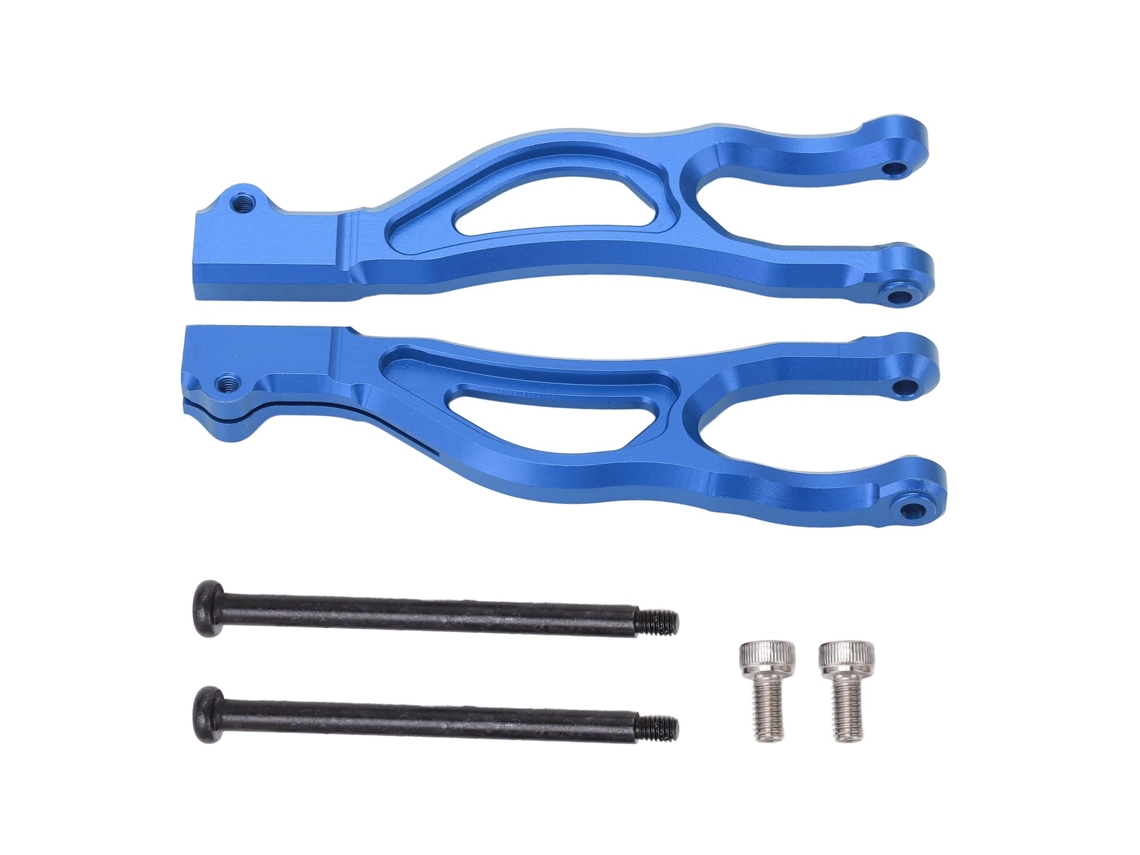2 Brazos De Suspensión Superiores Delanteros Rc De Aleación De Aluminio Resistente A Altas Temperaturas Para Outcast 8s (azul)