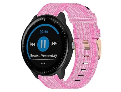 Correa De Reloj Inteligente Para Garmin Vivoactive3 Music, Correa De Nailon Rosa De 20Mm VENISYMLIS
