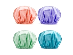Gorro De Ducha, Protector Capilar Impermeable Y Reutilizable De 3 Piezas Con Elástico Para Mujer.