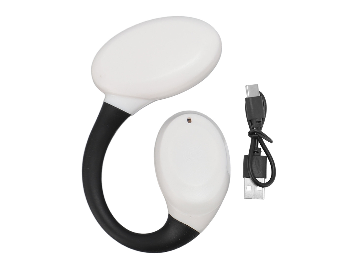 Fone De Ouvido Bluetooth 5.3 Individual Sem Fio Open Ear Com 16h De Reprodução Para Esportes Branco