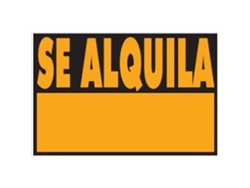 Cartel se alquila 70x50 cm