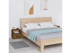 Mesitas de Noche LOVELY HOME Mesinha 2 Pcs 40X34X45 Cm Pinho Maciço Castanho Mel