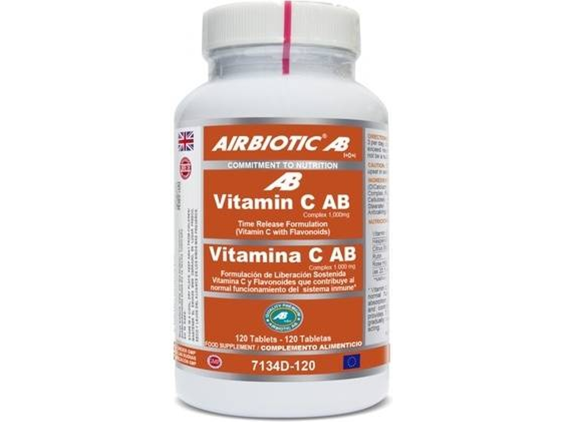 Complemento Alimentar AIRBIOTIC Vit C Ab Complex (120 comprimidos de 1000mg)