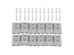 Yncm2026-12 Piezas/set Conector De Carga De Doble Polo 50a Para Panel Solar (gris) Terminales