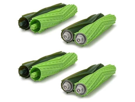 Ad-4 juegos de rodillos de cepillo de goma multisuperficie, piezas de repuesto compatibles con el Kit de reposición de la serie Irobot Roomba I&E