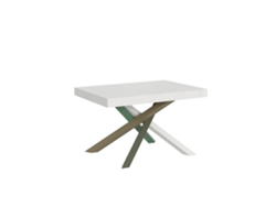 Mesa extensible 90x120/224 cm Volantis Fresno Blanco estructura 4/A