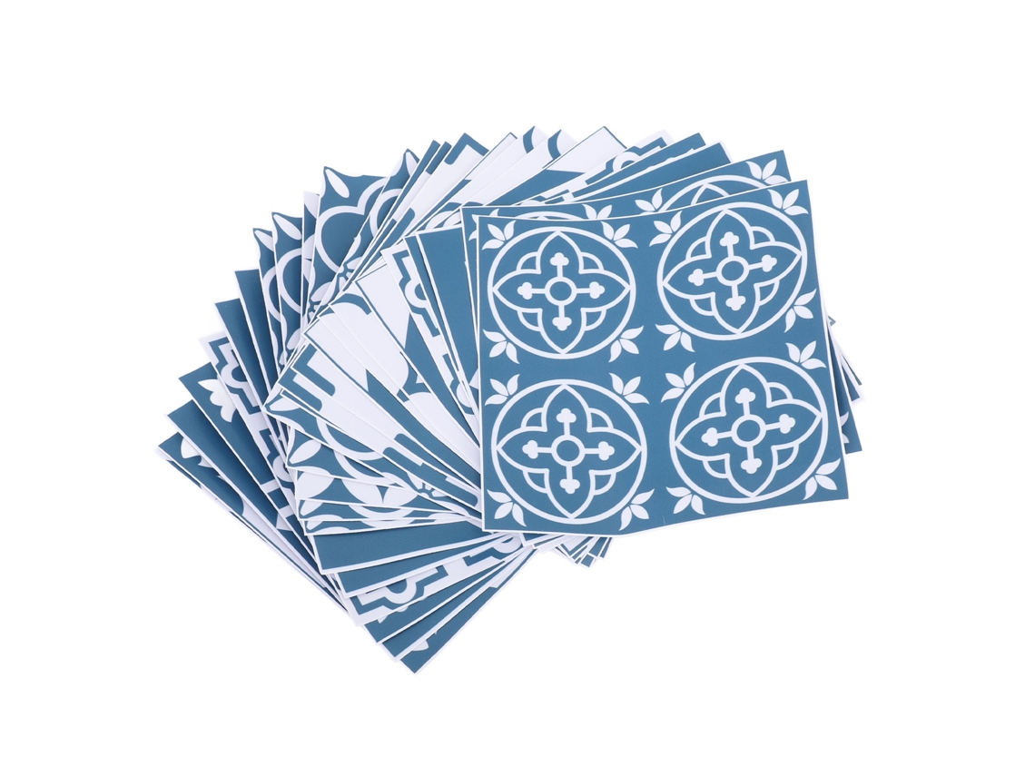2026-24pcs Pegatinas De Baldosas Autoadhesivas Con Patrón Floral Impermeables Y Resistentes Al Aceite Para Cocina Y Baño Hz061