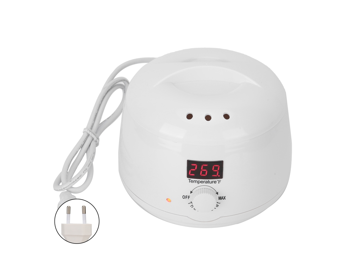 Aquecedor de cera elétrico mini profissional de 100 W para depilação, 500 ml, plugue europeu, 220 V, modelo 2026.