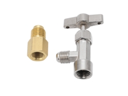 Abrelatas de refresco con cierre automático y adaptador de manguera de acero inoxidable de 1/4 y 1/2 pulgada para coche.