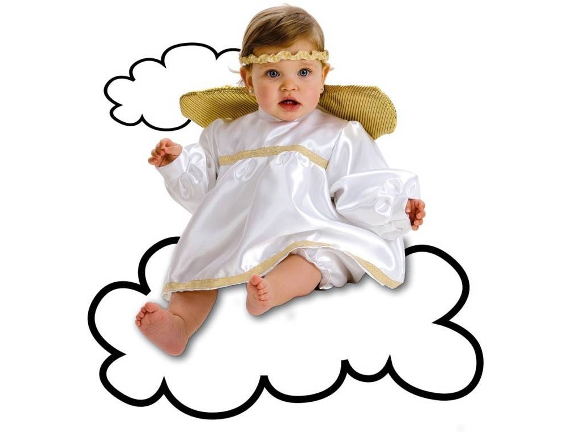 Disfraz de Bebé TOPDISFARCES Angel (Tam: 6 -12 Meses)
