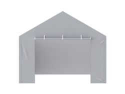 Toldo de repuesto impermeable para coche (6,1 x 3,7 m), de polietileno gris, con protección UV, Tekmaquinas