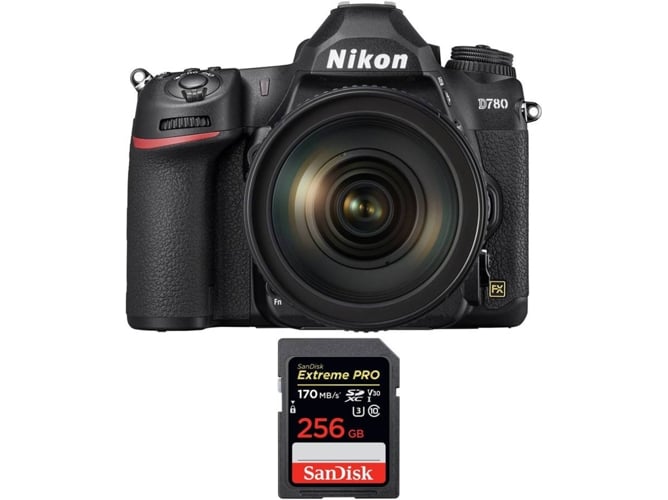 Kit Cámara NIKON D780 + 24-120mm f/4G ED VR + SanDisk 256 GB (Full-Frame)