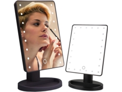 Espejo De Maquillaje Con Iluminación Led - Bandeja Para Anillos - 16 Luces