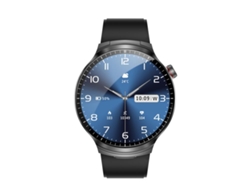 Smartwatch 2 en 1 con pantalla redonda de 1,85 pulgadas y tecnología Bluetooth. (negro)