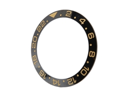 Bisel De Cerámica Para Reloj De 38 Mm, Color Oro Negro
