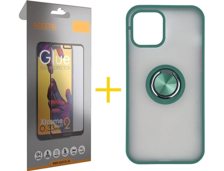 Carcasa + Protector de Pantalla para iPhone 11 ACCETEL Verde