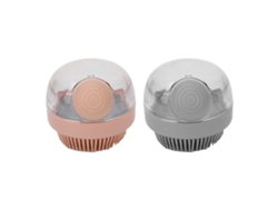2pcs Cepillo Corporal De Silicona Para Baño Con Espuma Densa Y Limpiado Profundo