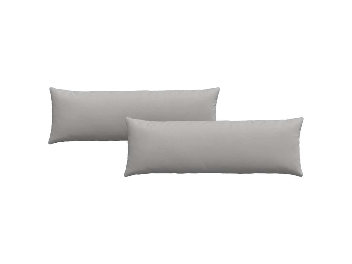 Cojines De Sofá 2 Uds Gris Nube 120 X 40 Cm Tela
