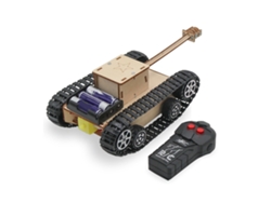 Kit De Rompecabezas De Madera, Coche Eléctrico Modelo Con Control Remoto, Simulación De Tanque, Ciencia Y Tecnología, 2 Vías.