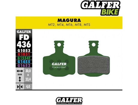 Pastillas de Freno GALFER Pro Magura Mts,Mt2,4,6,8