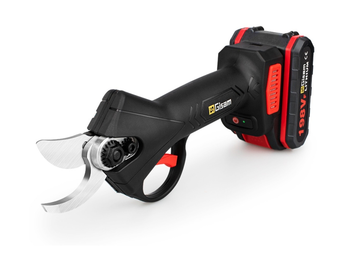 Tijera Corta Madera Eléctrica para Poda Inalámbrica 500W GISAM Incluye 2 Baterías 88V/198Vf y Cargador