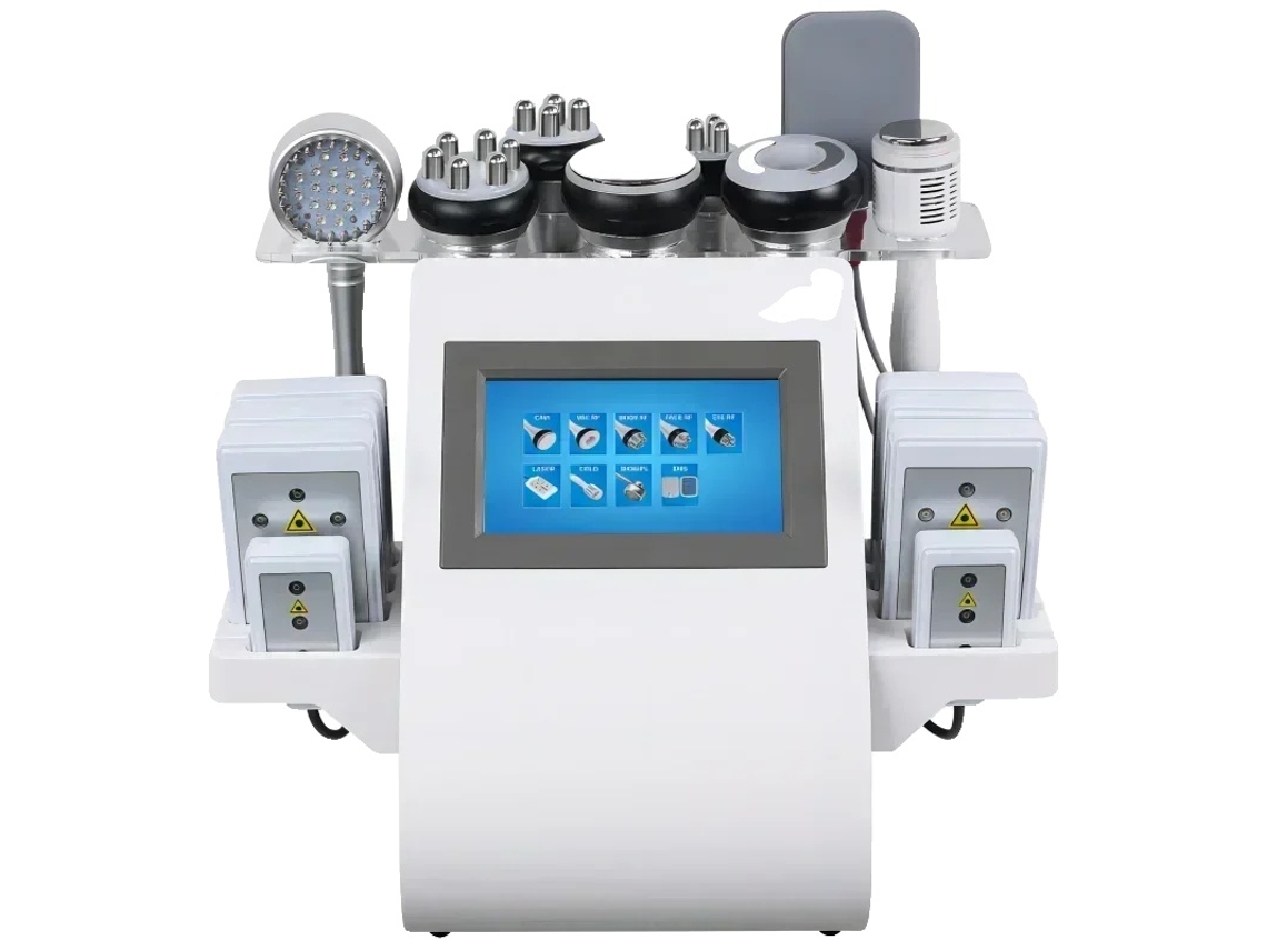 Máquina de adelgazamiento corporal, tecnología 6 en 1, intensidad ajustable, enchufe UE de 220 V OEM