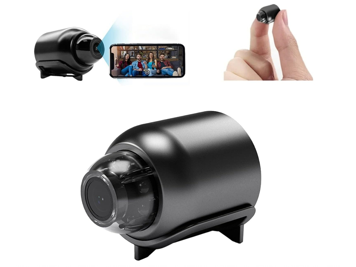 BISBISOUS X5 Mini Cámara Wifi 1080P Hd con Visión Nocturna Negra