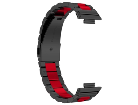 Correa Huawei Watch Fit 2 Acero Inoxidable Bicolor rojo / negro AVIZAR
