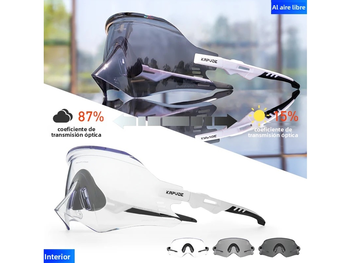 Gafas de ciclismo unisex con protección UV400 MDUG (modelo fotocromático 2)