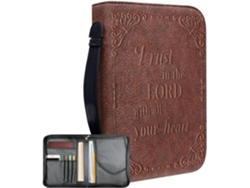 Bolsa De Biblia Para Mujer | Bolsa De Cuero Sintético | Bolsa Portátil Para Estudio Bíblico E Iglesi