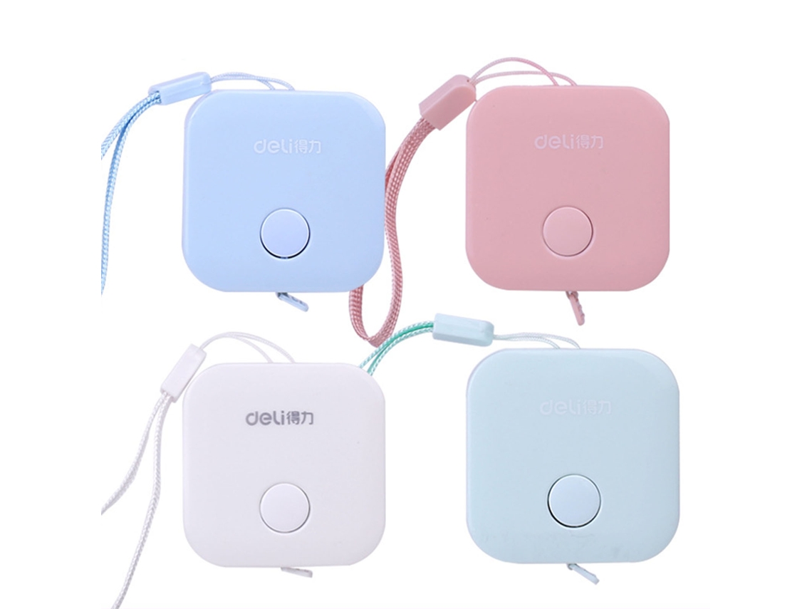 Cinta métrica flexible retráctil portátil de 1,5 m con doble escala métrica e imperial (sin marca)
