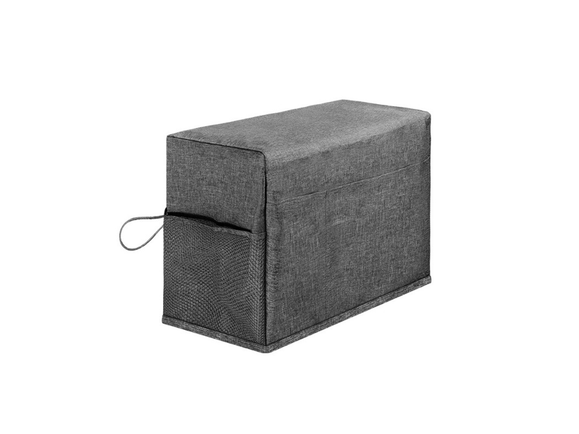 (gris) Funda Antipolvo Para Máquina De Coser Doméstica Con Bolsillo, Compatible Con La Mayoría De Las Máquinas De Coser Estándar - 46x32x21cm