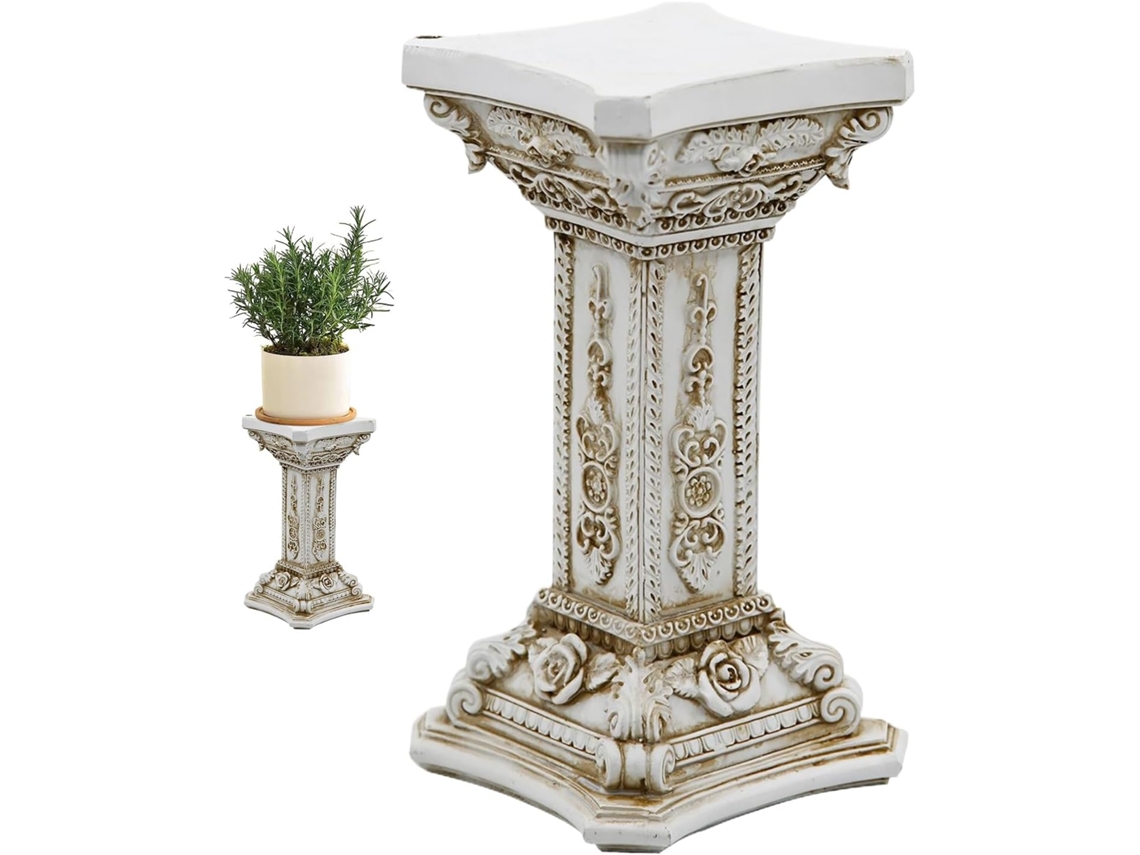 Columna Griega Pilares Y Columnas Romanas Escultura Floral De Resina Sint Tica Para Interiores Cocina Hogar Jard N