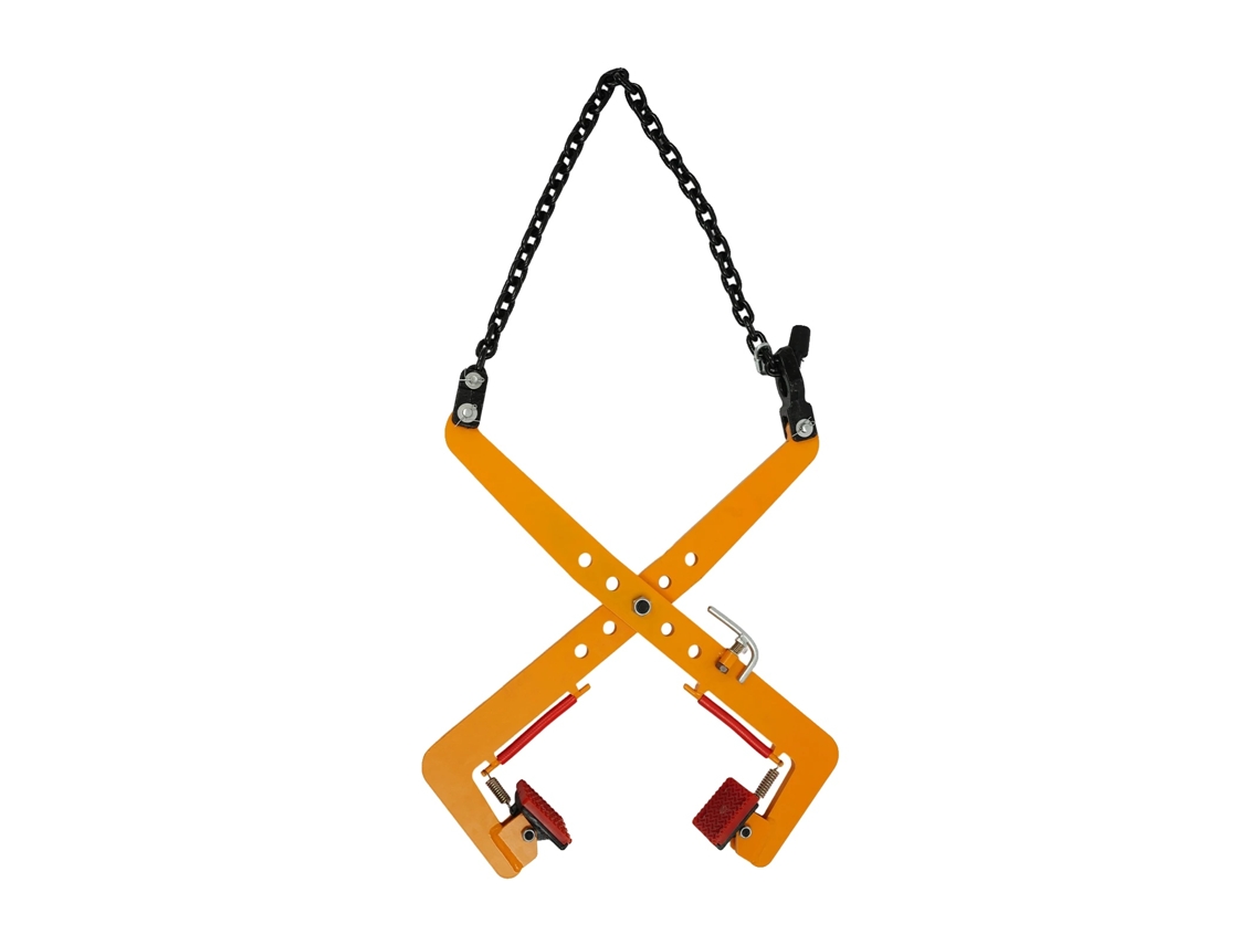 Garra para extracción de palets, alta capacidad de carga, construcción duradera, color amarillo, 500 kg