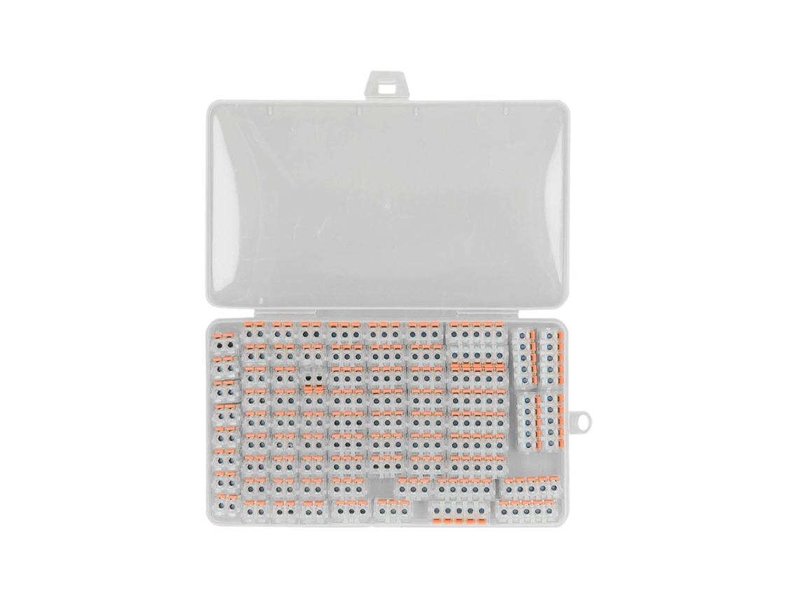 Yncm2026-kit De 75 Conectores De Cable De Palanca Empuje Conductor Bloque Terminal Rojo Para Cableado Rápido