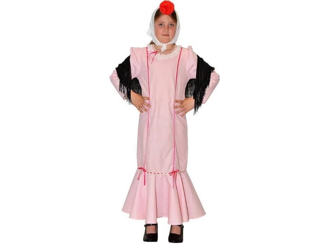 Disfraz de Niña DISFRAZZES Chulapa Rosa (Talla: 3 a 5 años)