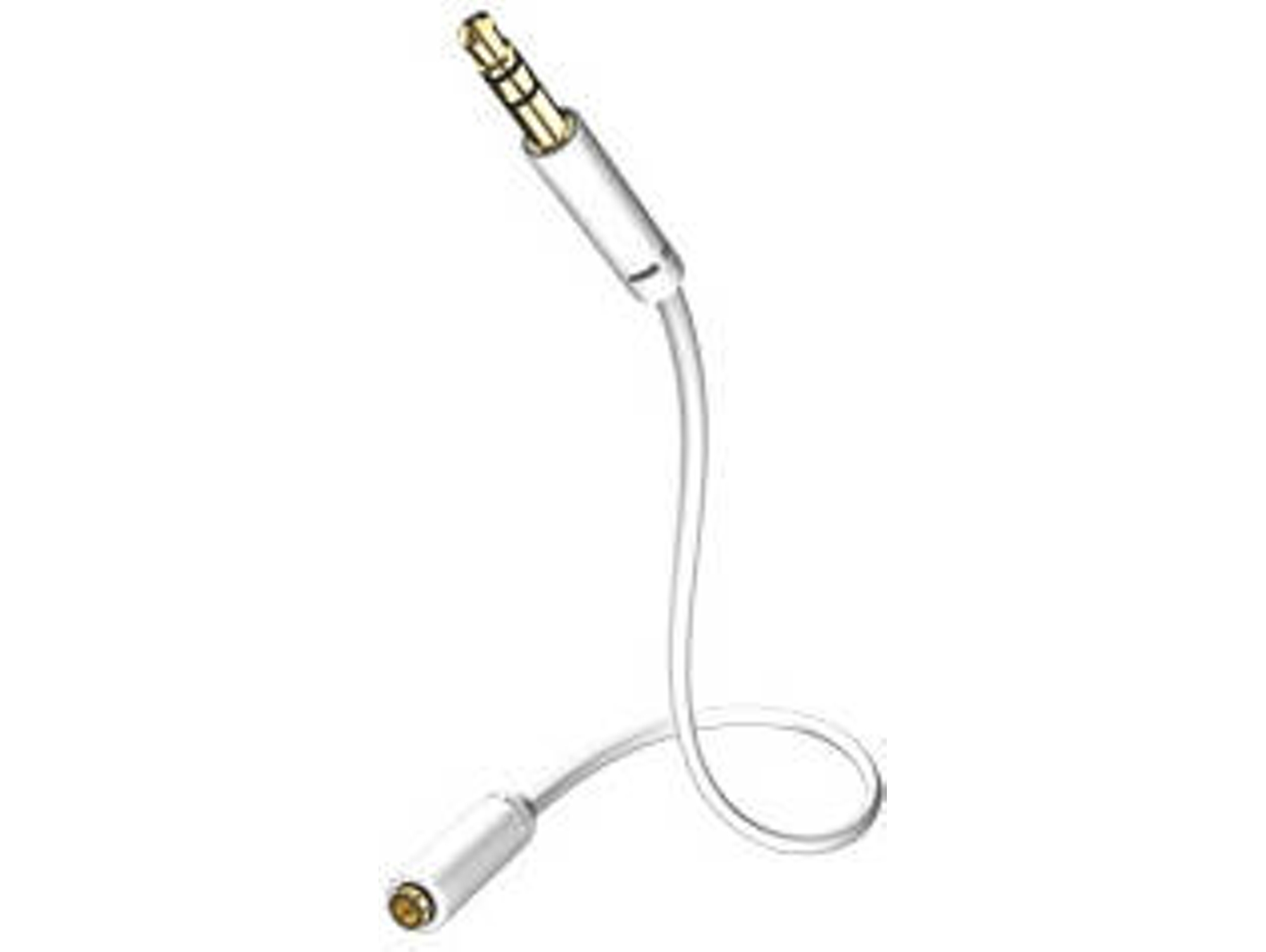 Cable de Audio INAKUSTIK (Jack 3.5mm - 5 m - Blanco)