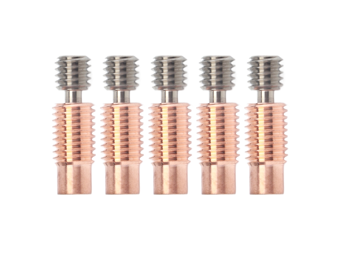 5 Pcs Heat Break Bimetal Titanio Cobre Para Impressora 3d Prusa I3 Mk3 Mk3s Acessório