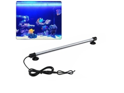 Luminária Led Para Aquário À Prova D'Água Submersível 38 Cm Luz Azul E Branca