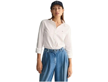 Camiseta Ultrafina de Mujer GANT Stretch Blanco (W36)