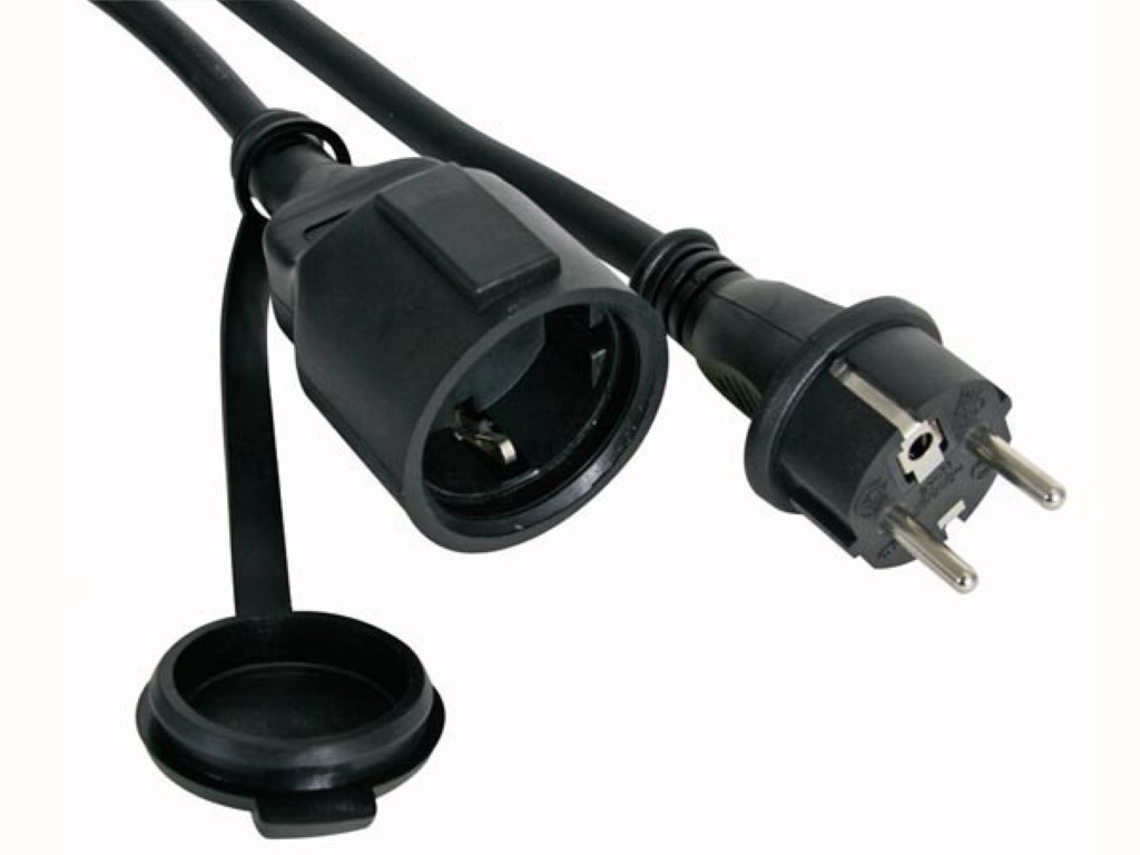 Cable Alargador de Goma - 5 M - 3G2.5 - Schuko VELLEMAN